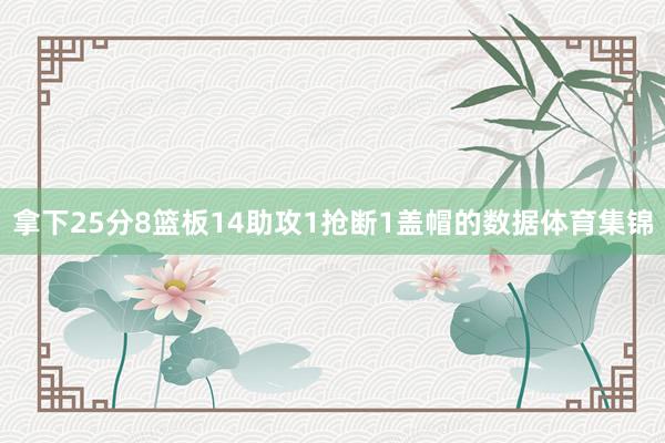 拿下25分8篮板14助攻1抢断1盖帽的数据体育集锦