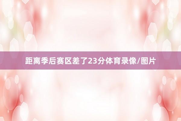 距离季后赛区差了23分体育录像/图片