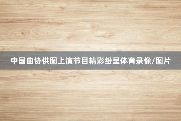 中国曲协供图上演节目精彩纷呈体育录像/图片