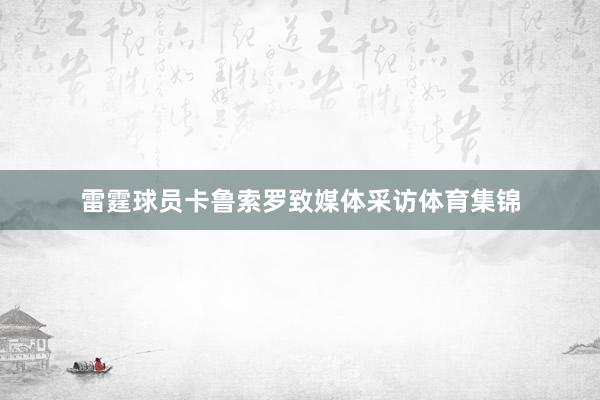 雷霆球员卡鲁索罗致媒体采访体育集锦