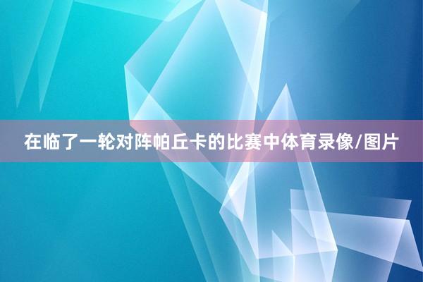 在临了一轮对阵帕丘卡的比赛中体育录像/图片