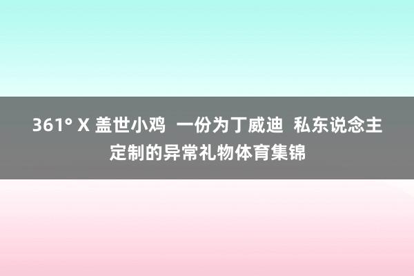 361° X 盖世小鸡  一份为丁威迪  私东说念主定制的异