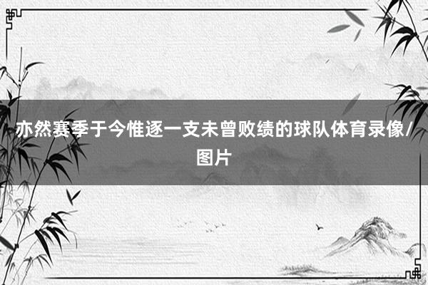 亦然赛季于今惟逐一支未曾败绩的球队体育录像/图片