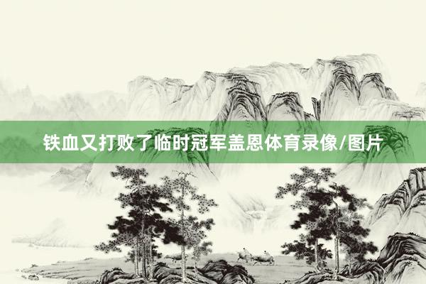 铁血又打败了临时冠军盖恩体育录像/图片