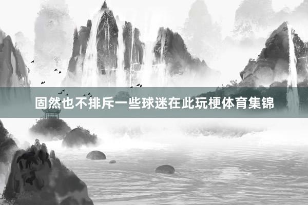 固然也不排斥一些球迷在此玩梗体育集锦