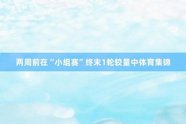 两周前在“小组赛”终末1轮较量中体育集锦 两周前在“小组赛”终末1轮较量中体育集锦