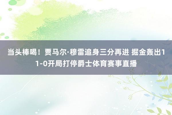 当头棒喝！贾马尔·穆雷追身三分再进 掘金轰出11-0开局打停