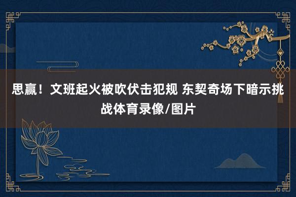 思赢！文班起火被吹伏击犯规 东契奇场下暗示挑战体育录像/图片