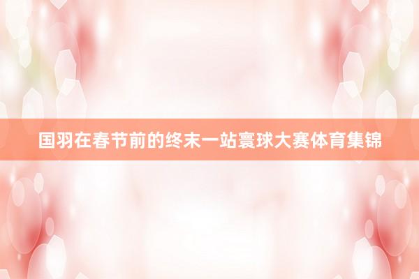 国羽在春节前的终末一站寰球大赛体育集锦