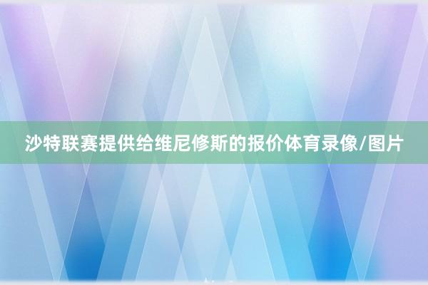 沙特联赛提供给维尼修斯的报价体育录像/图片