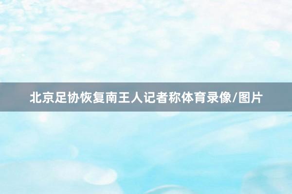 北京足协恢复南王人记者称体育录像/图片