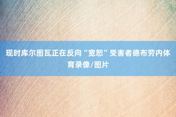 现时库尔图瓦正在反向“宽恕”受害者德布劳内体育录像/图片