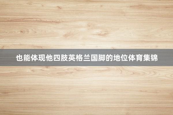 也能体现他四肢英格兰国脚的地位体育集锦