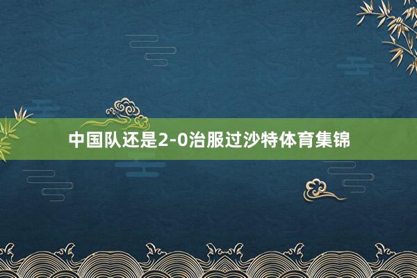 中国队还是2-0治服过沙特体育集锦
