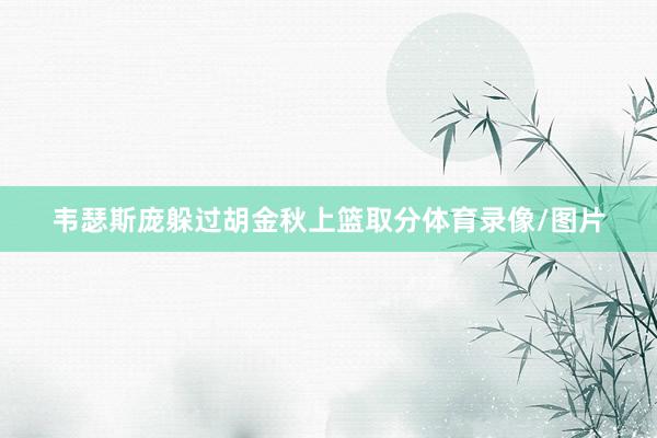 韦瑟斯庞躲过胡金秋上篮取分体育录像/图片