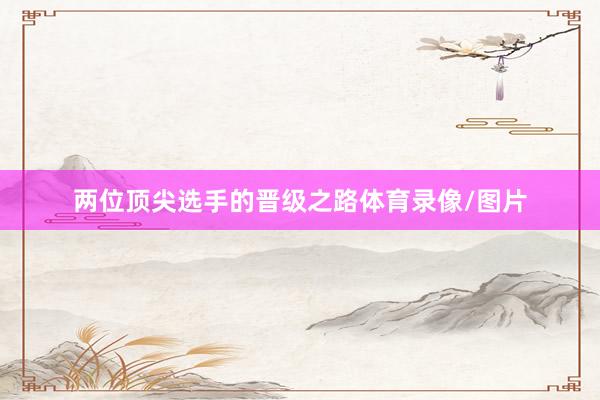 两位顶尖选手的晋级之路体育录像/图片