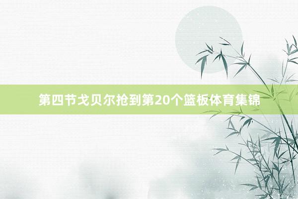 第四节戈贝尔抢到第20个篮板体育集锦