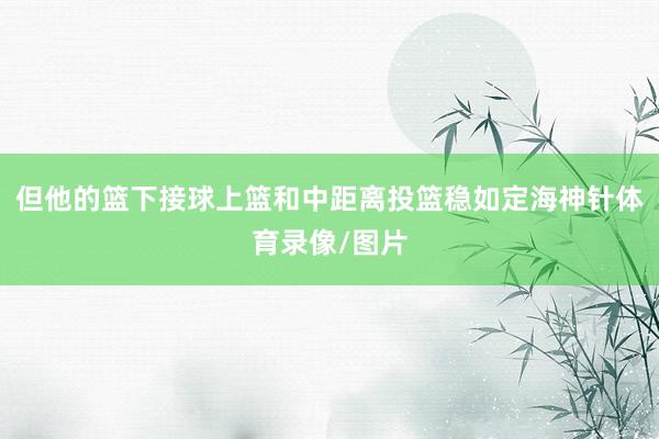 但他的篮下接球上篮和中距离投篮稳如定海神针体育录像/图片