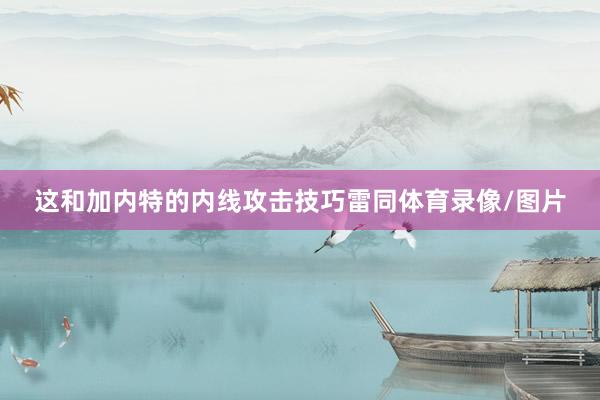 这和加内特的内线攻击技巧雷同体育录像/图片