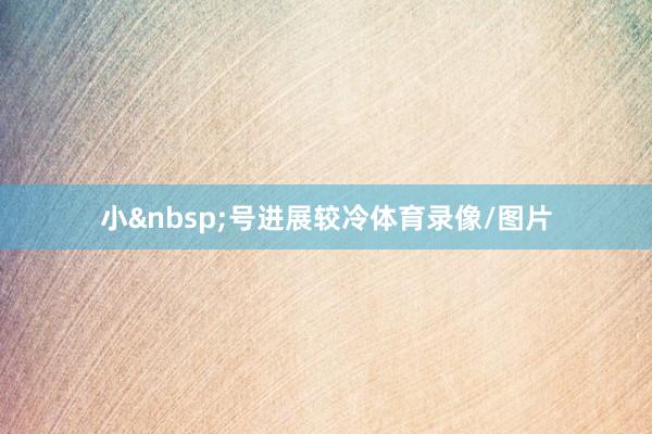 小&nbsp;号进展较冷体育录像/图片