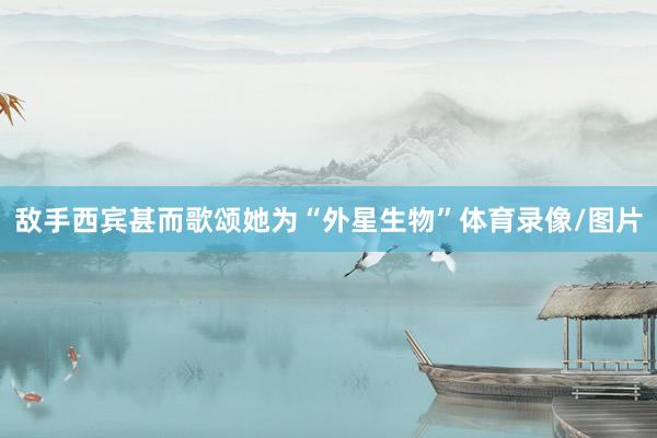 敌手西宾甚而歌颂她为“外星生物”体育录像/图片