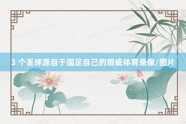 3 个丢球源自于国足自己的瑕疵体育录像/图片