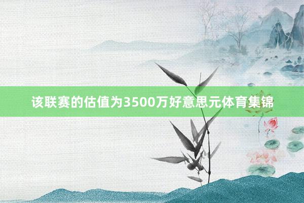 该联赛的估值为3500万好意思元体育集锦