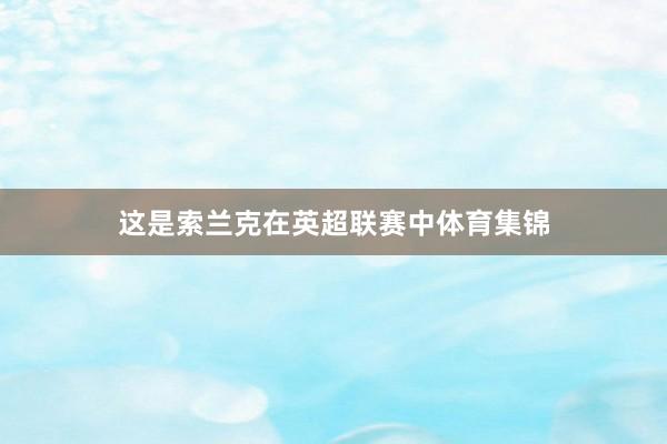 这是索兰克在英超联赛中体育集锦