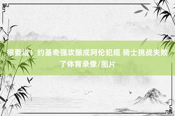 很要道！约基奇强攻酿成阿伦犯规 骑士挑战失败了体育录像/图片